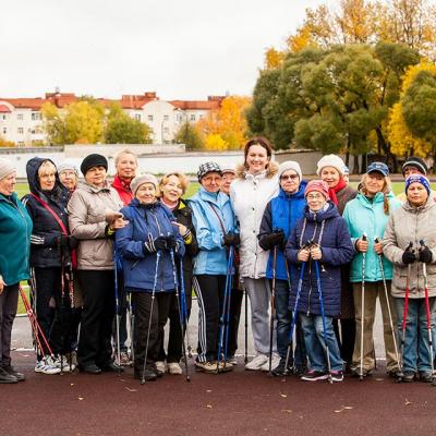 04_10_2019 Соревнования по скандинавской ходьбе среди лиц пожилого возраста, посвященные Дню пожилого человека